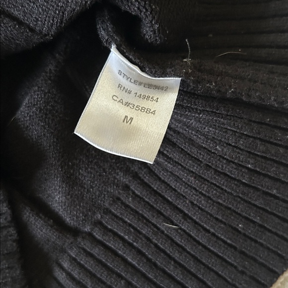 Sage Black Ribbed Knit Sweater Vest - Picture 3 of 3